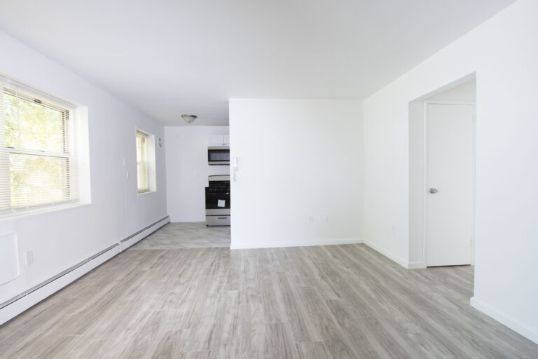 Spacious Living Space connecting to a Kitchen Area