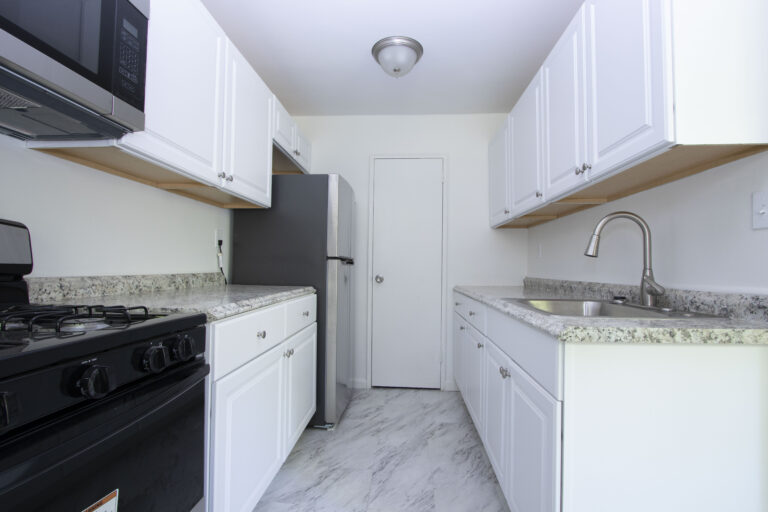 Updated kitchen with stainless steel appliances
